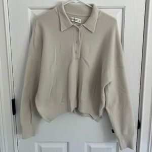 ABERCROMBIE: collared cardigan